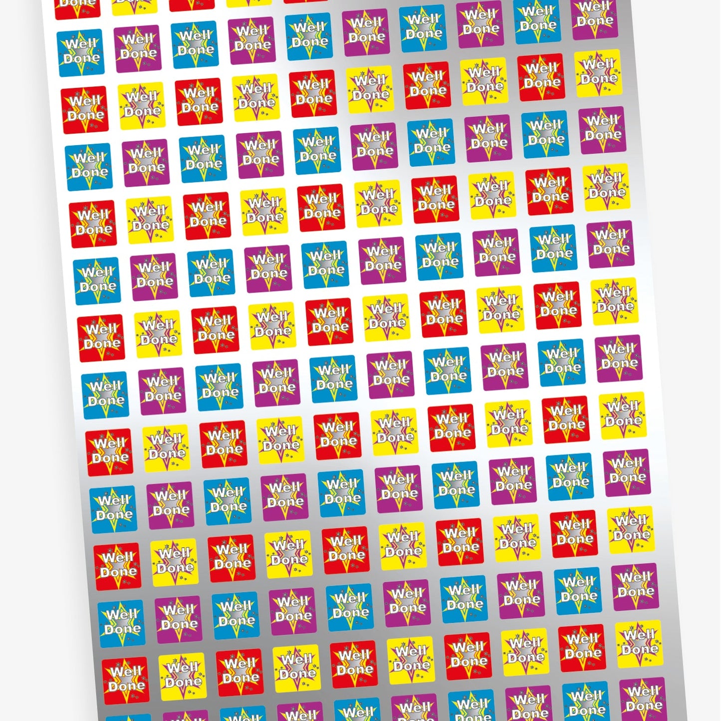 Metallic Well Done Stickers - 16mm