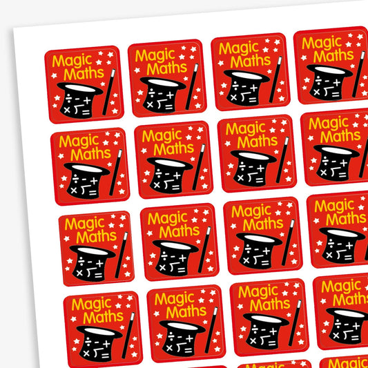 140 Magic Maths Stickers - 16mm