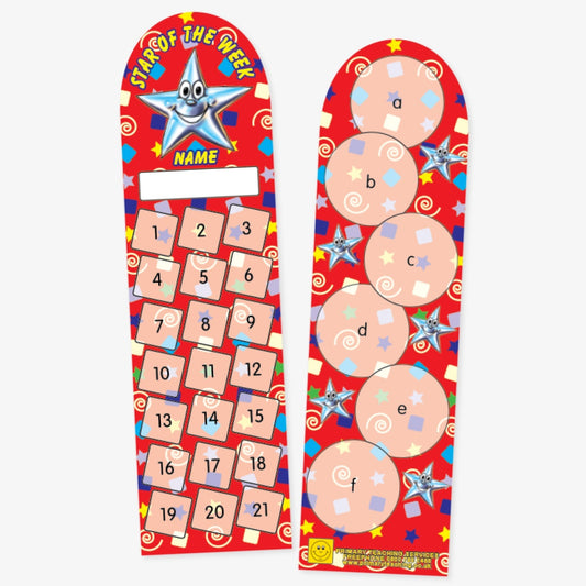 30 Star Of The Week Bookmarks