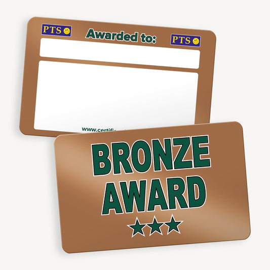 10 Bronze Award CertifiCARDs