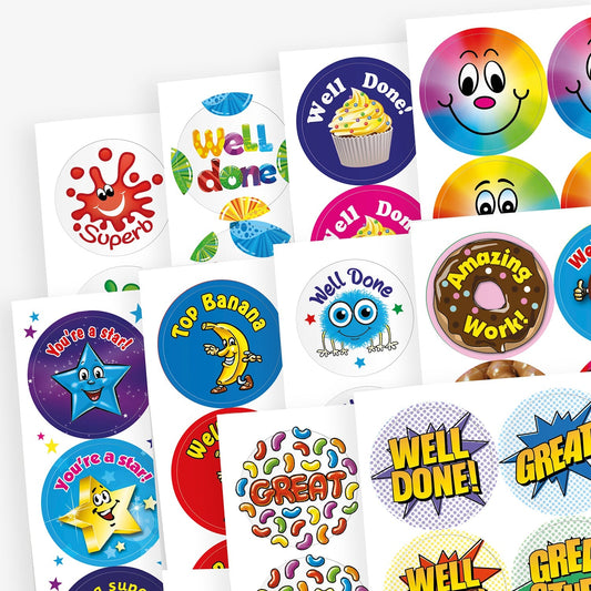 450 Scented Assorted Stickers - 32mm