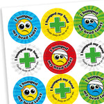 I Bumped My Head Today Stickers - 25mm