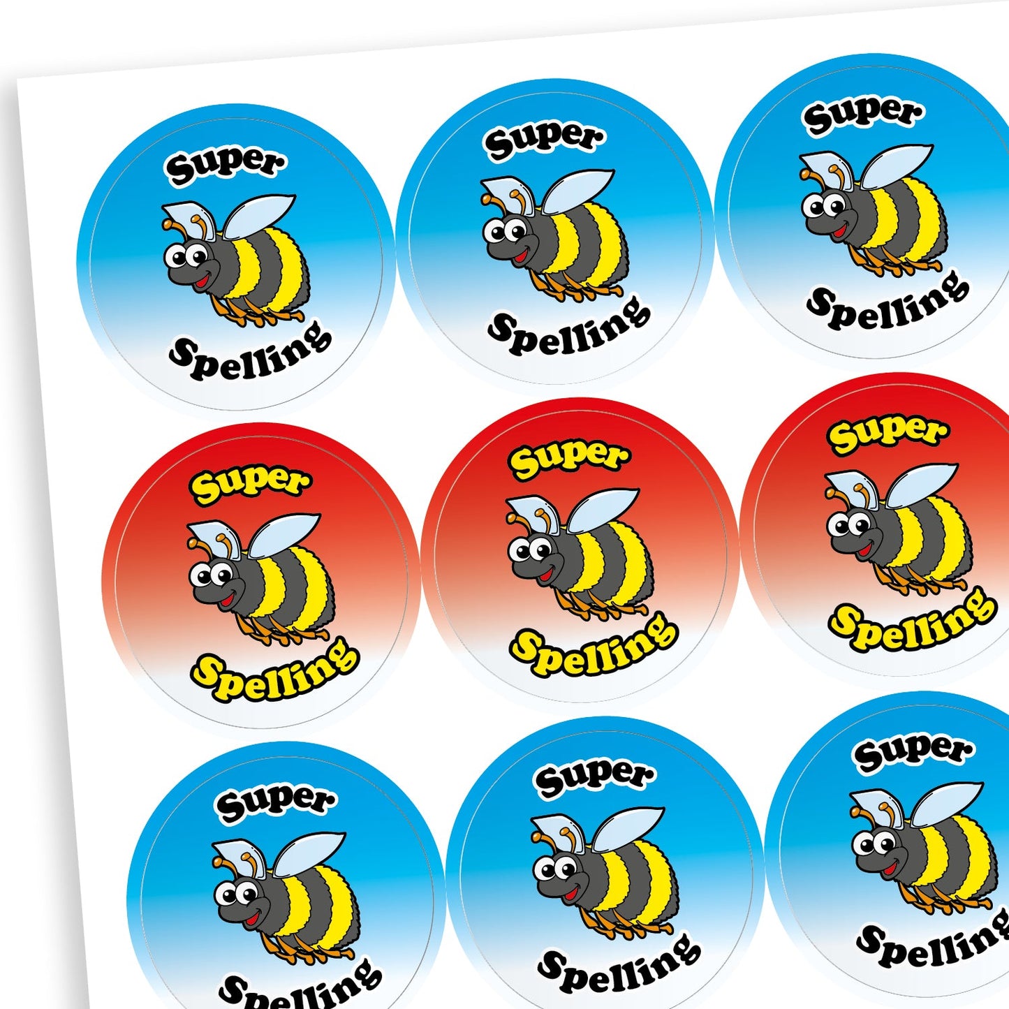 Super Spelling Stickers - 25mm
