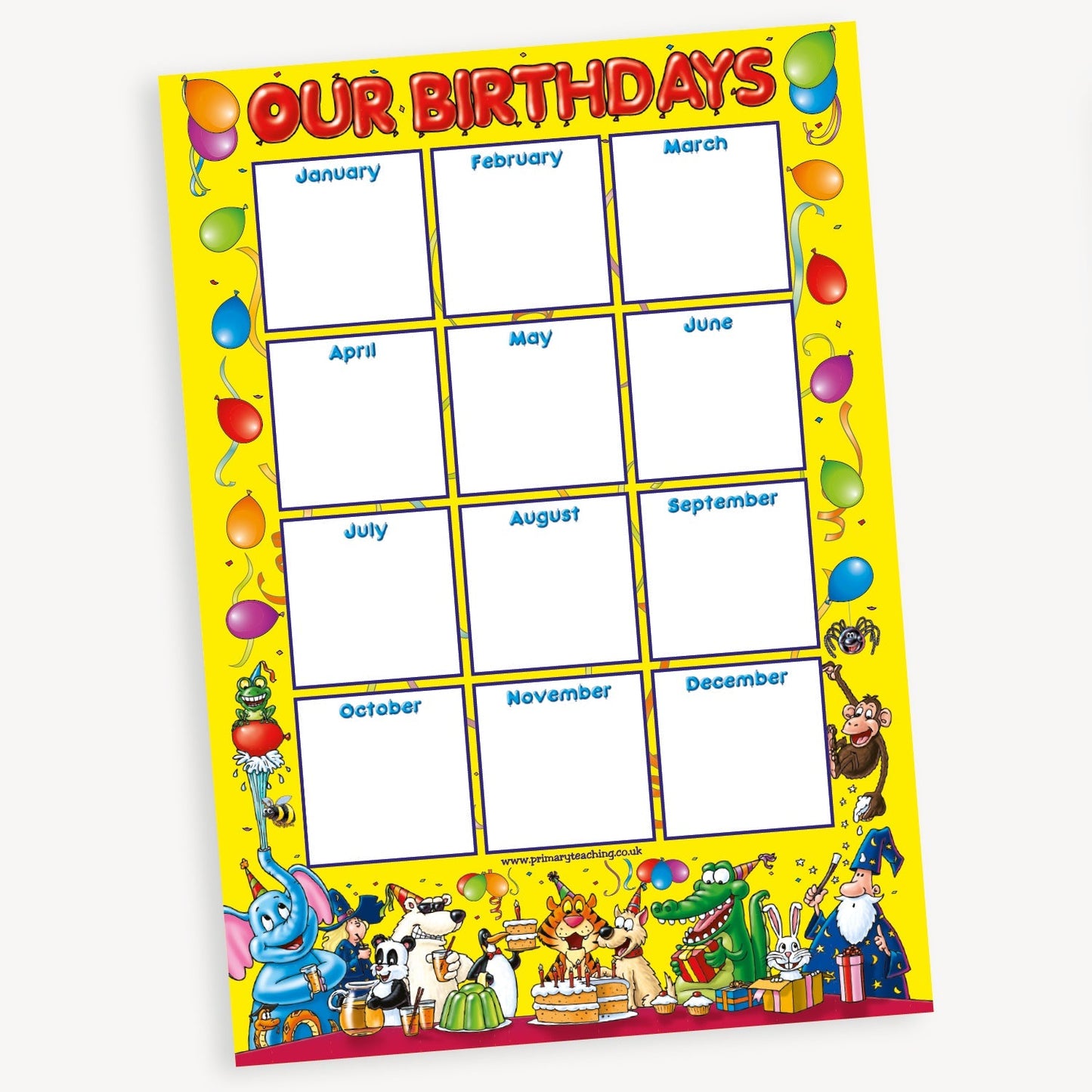 Our Birthdays Poster - Write N Wipe - A1