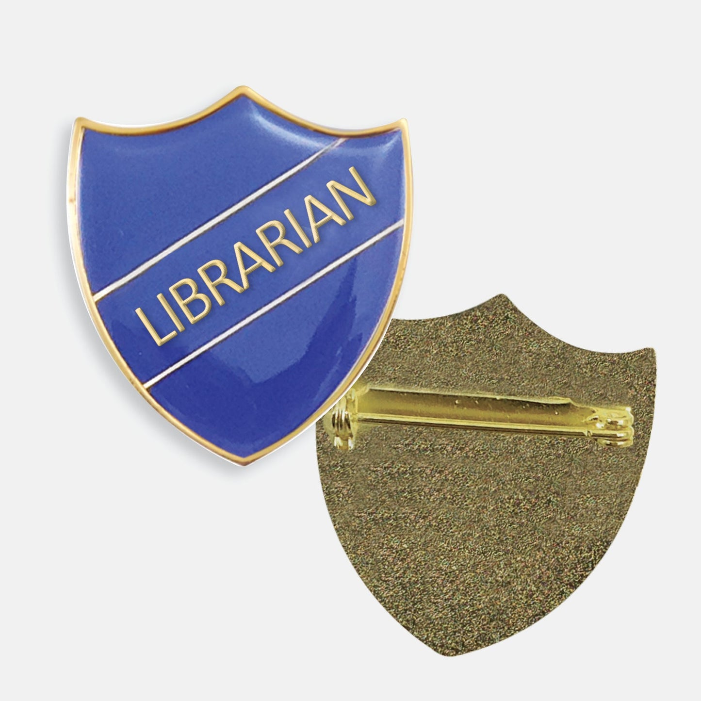 Enamel Librarian Shield Badge