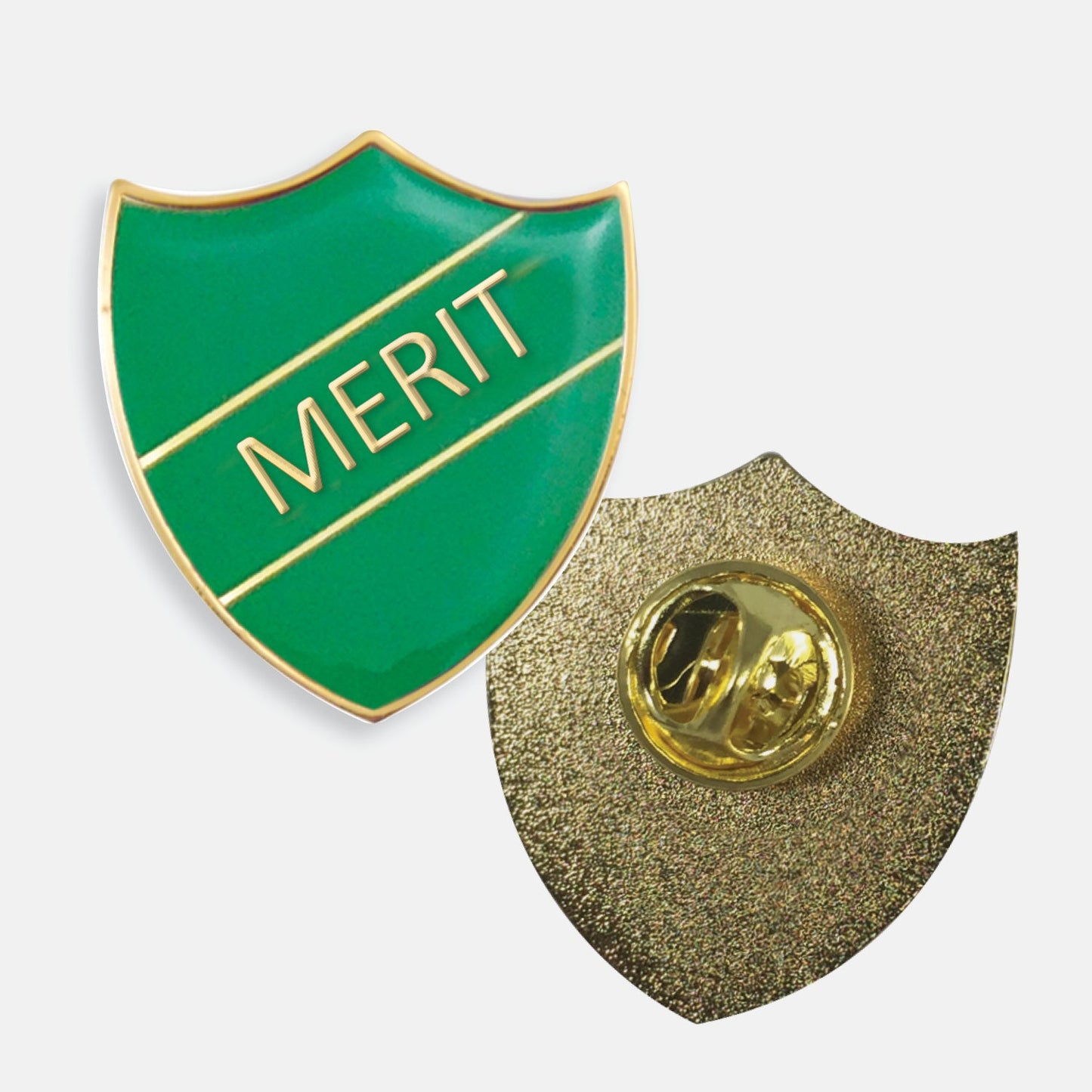 Enamel Merit Shield Badge - 30 x 26mm