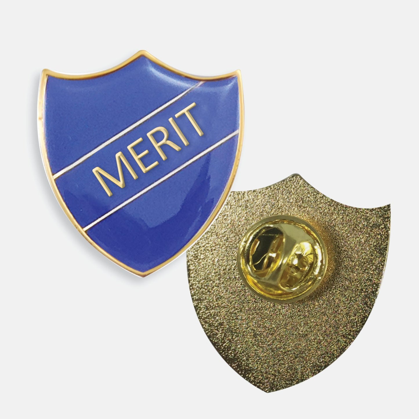 Enamel Merit Shield Badge - 30 x 26mm