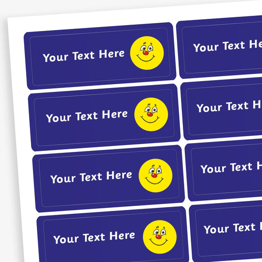56 Personalised Smile Stickers - 46 x 16mm