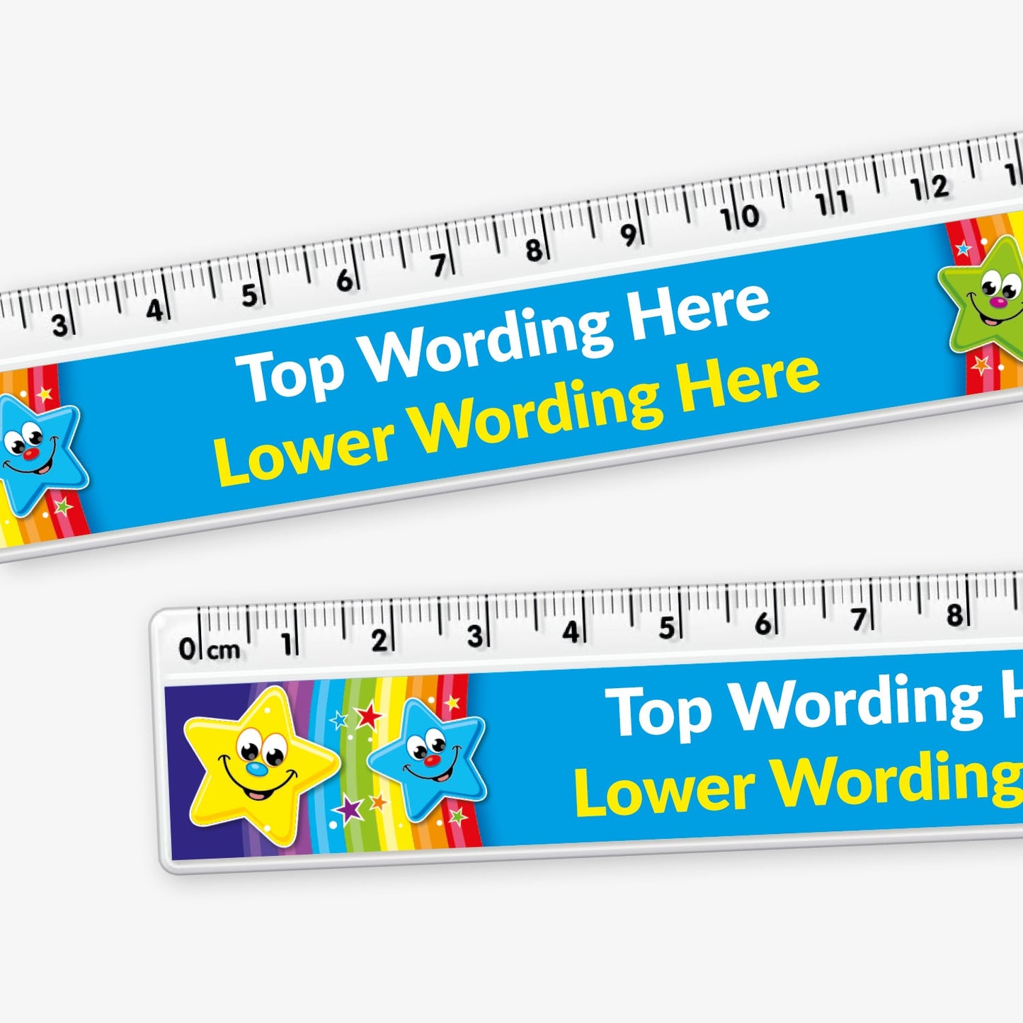 Personalised Smiley Stars Ruler - 15cm