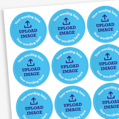70 Upload Your Own Image Stickers - 25mm
