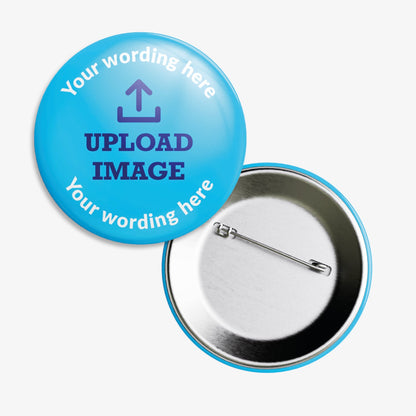 10 Upload Your Own Image Badges - 38mm