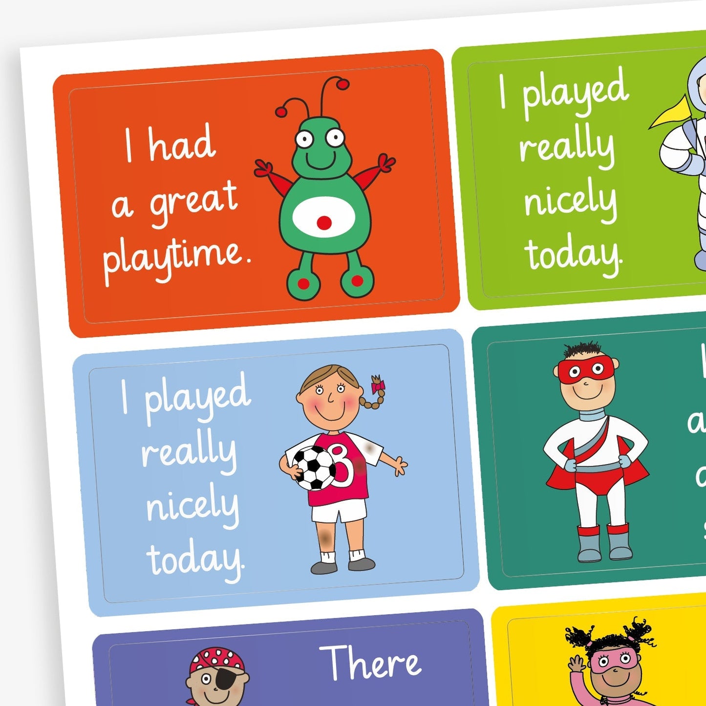 32 Assorted Character Stickers - Pedagogs - 46 x 30mm