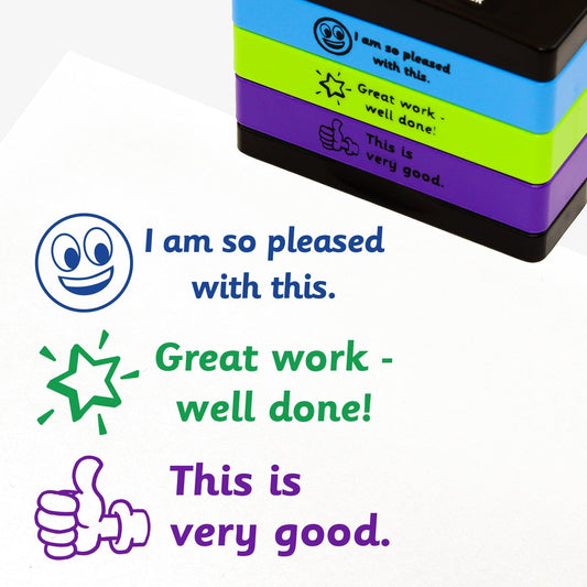 3 Assorted Marking Feedback Stakz Stampers - 44 x 13mm
