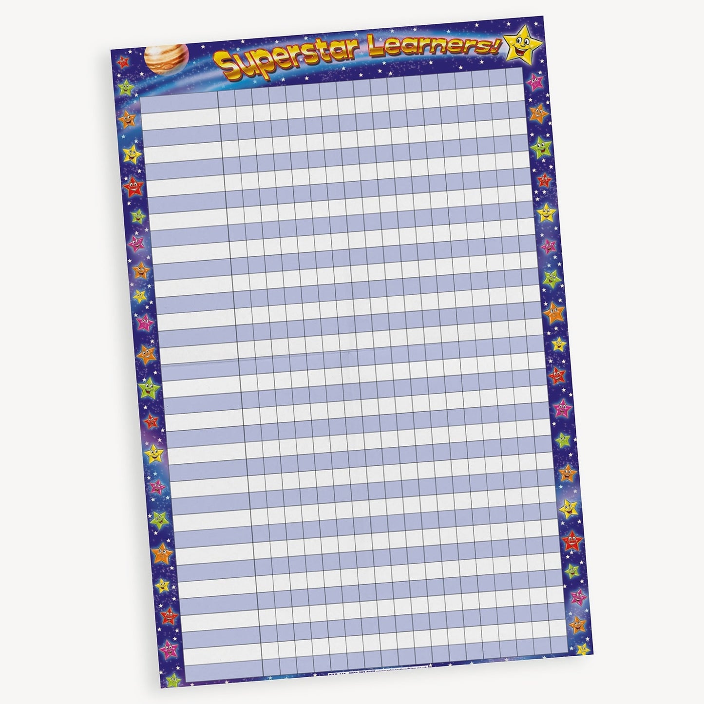 Superstar Learners Sticker Collector Chart - A2