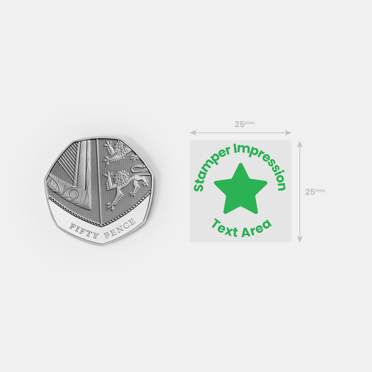 Personalised Footprint Stamper - 25mm