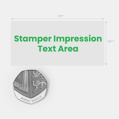 Personalised Table Stamper - 75 x 38mm