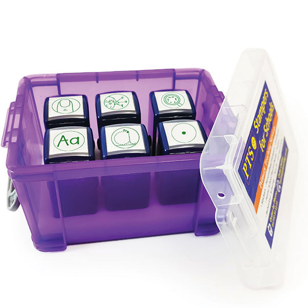 6 Pedagogs Literacy Stampers - 25mm