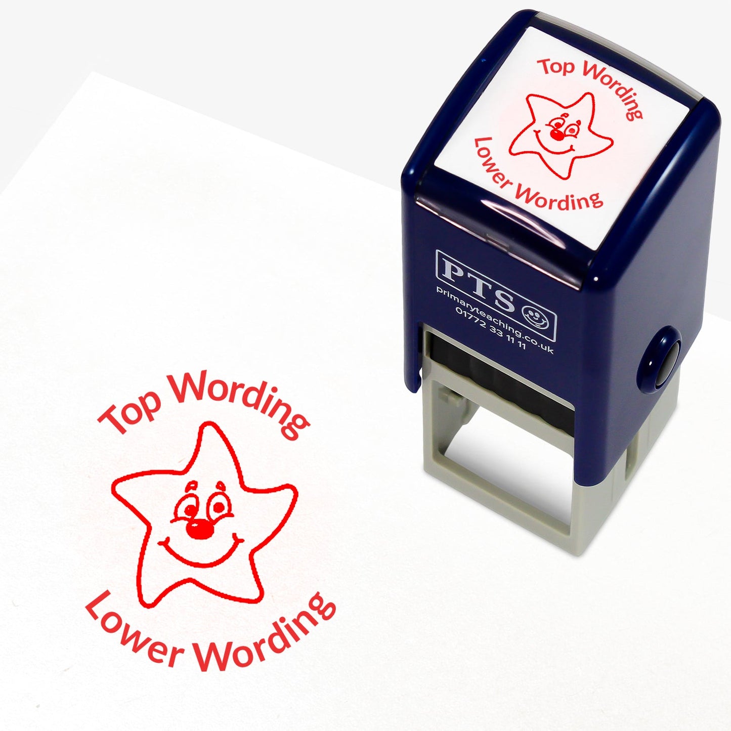 Personalised Smiley Star Stamper - 25mm