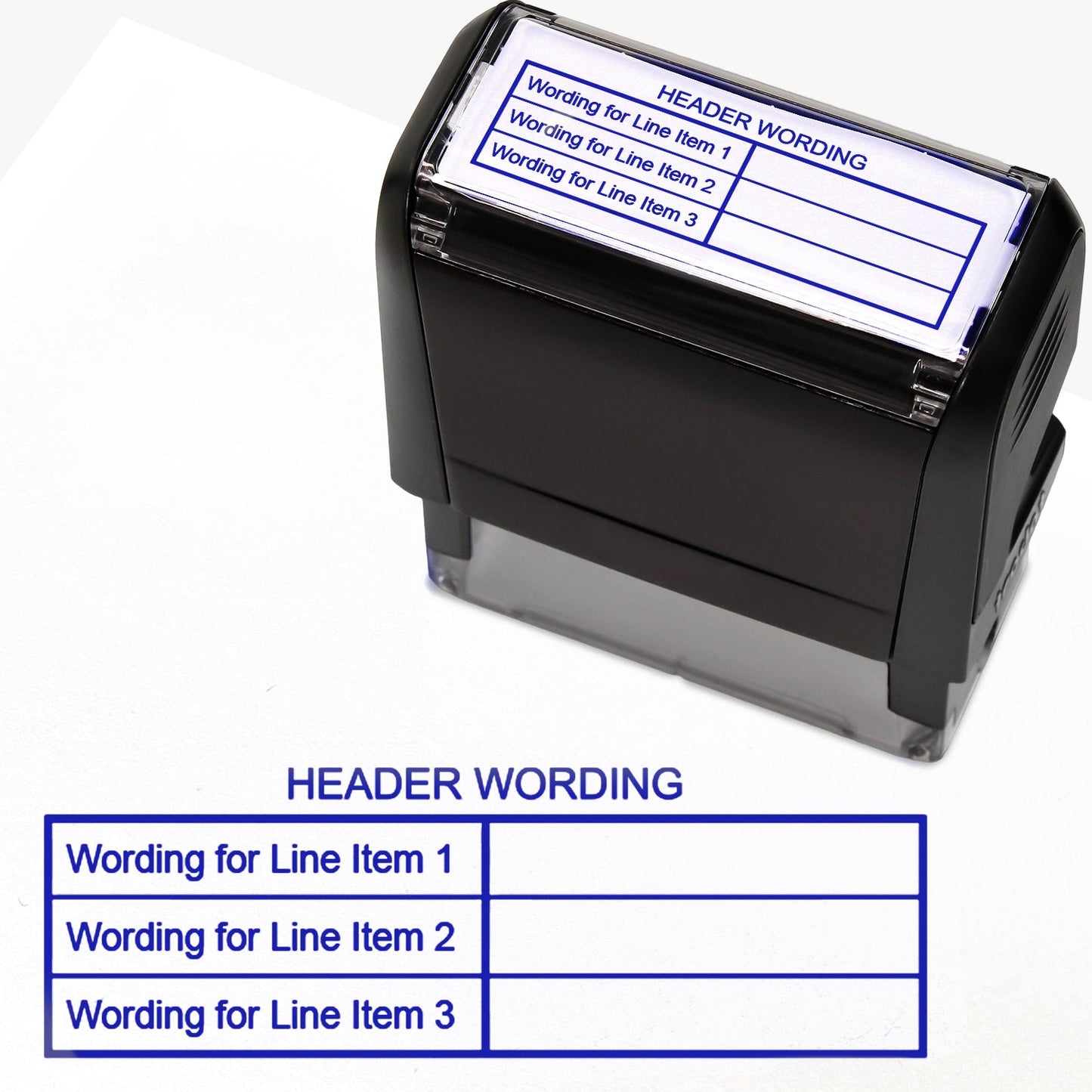 Personalised Table Stamper - 59 x 21mm