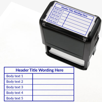 Personalised Table Stamper - 75 x 38mm