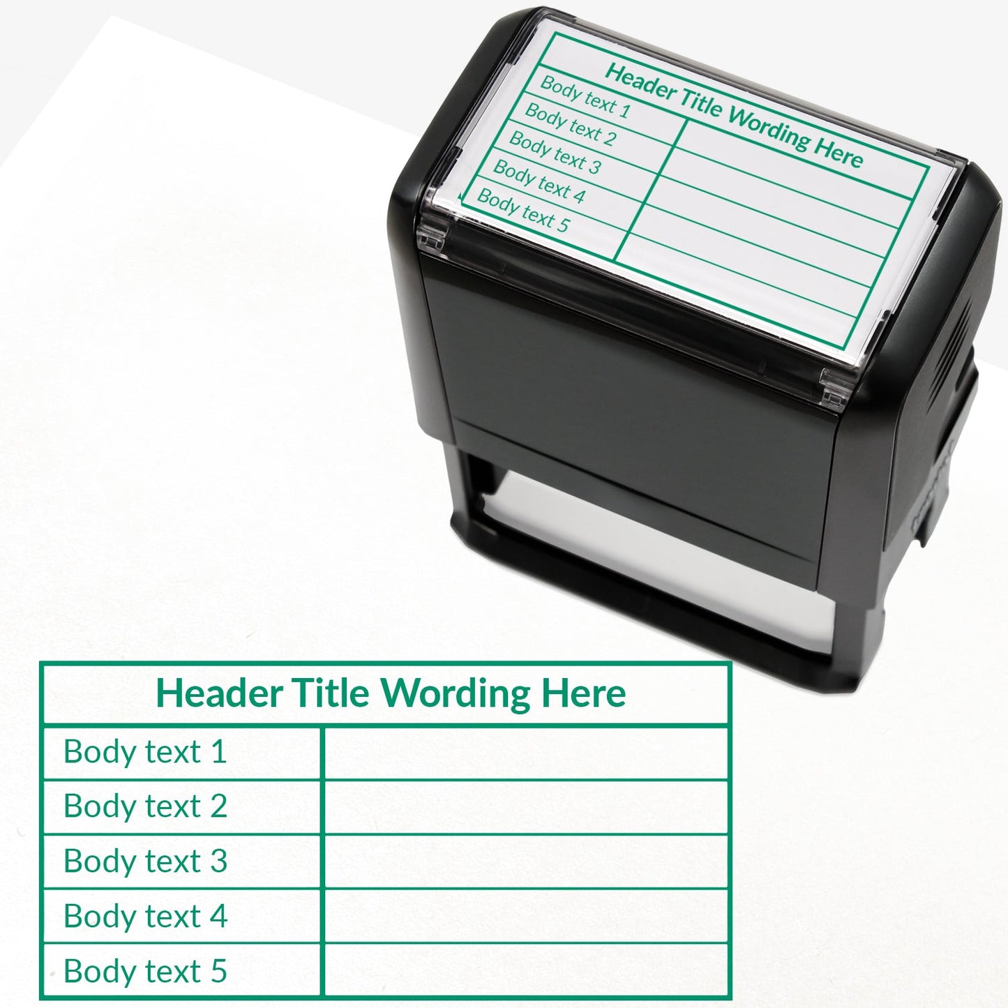 Personalised Table Stamper - 75 x 38mm