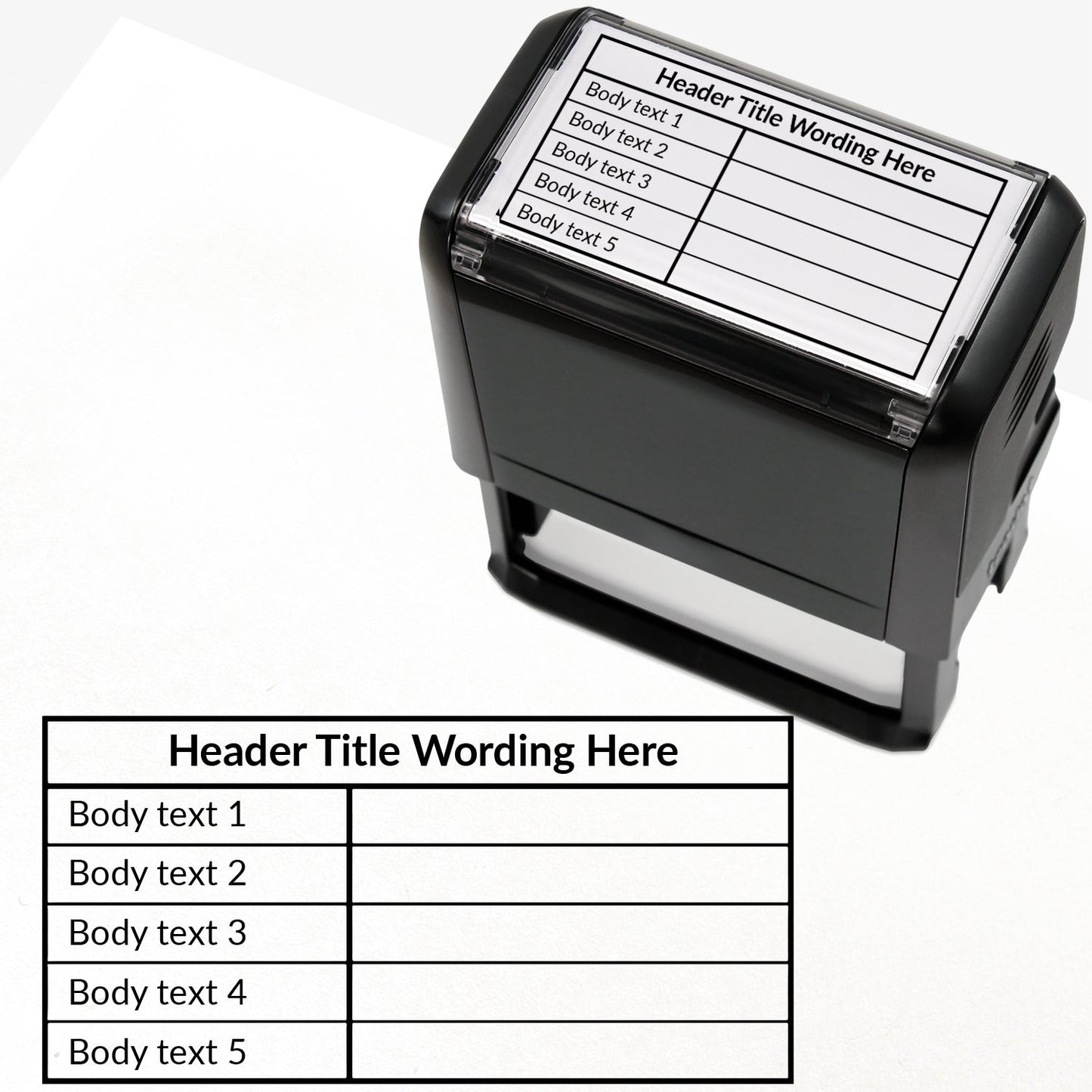 Personalised Table Stamper - 75 x 38mm