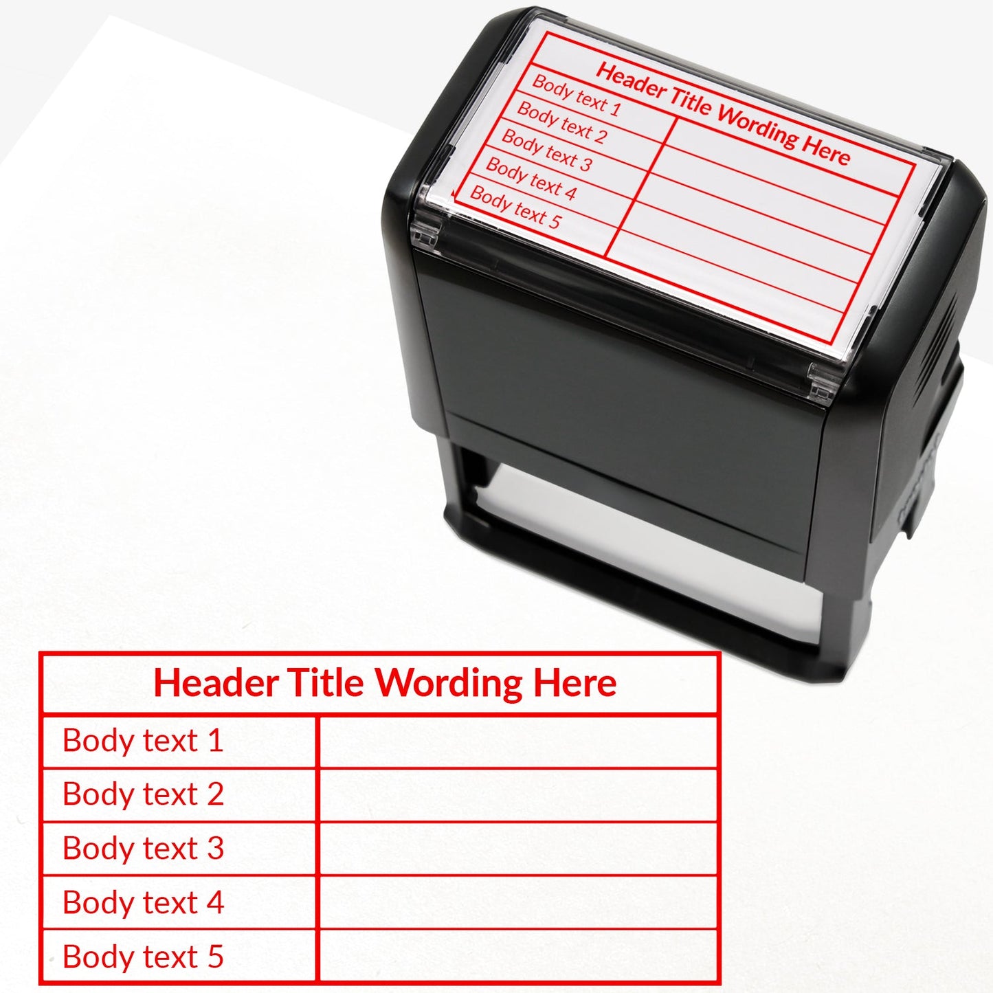 Personalised Table Stamper - 75 x 38mm