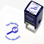 Personalised Magnifying Glass Stamper - 25mm