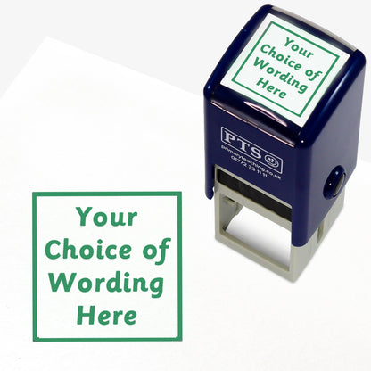 Personalised Text Box Stamper - 25mm
