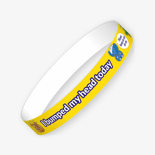10 I Bumped My Head Today Keep an Eye on Me Wristbands