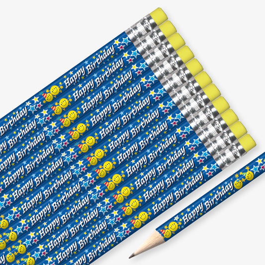 12 Happy Birthday Emoji Pencils