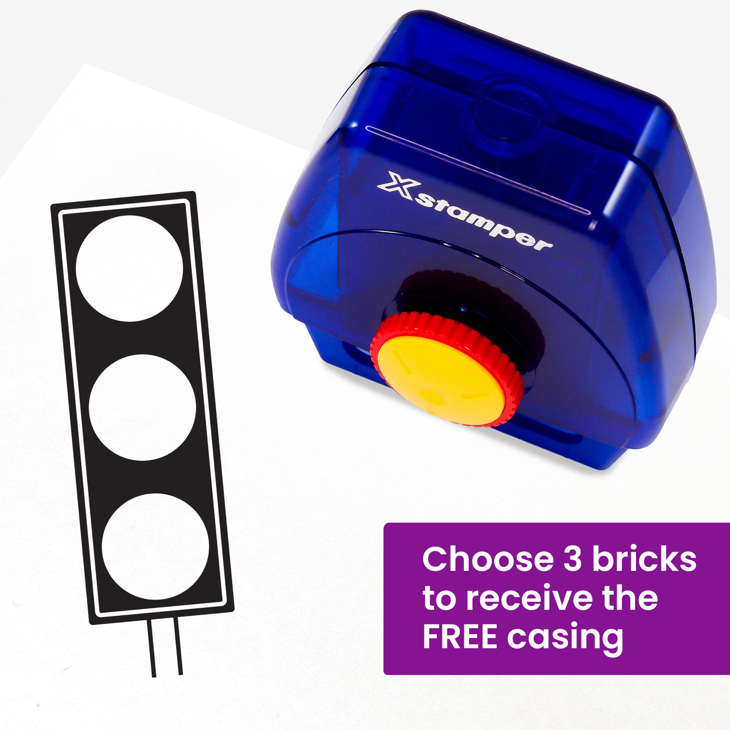 Traffic Light Twist N Stamp Brick - Black