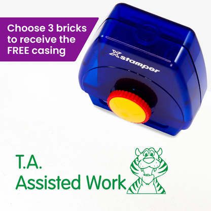 T. A. Assisted Work Tiger Twist N Stamp Brick - Green