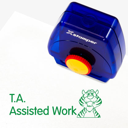 T. A. Assisted Work Tiger Twist N Stamp Brick - Green