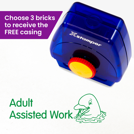 Adult Assisted Work Dolphin Twist N Stamp Brick - Green