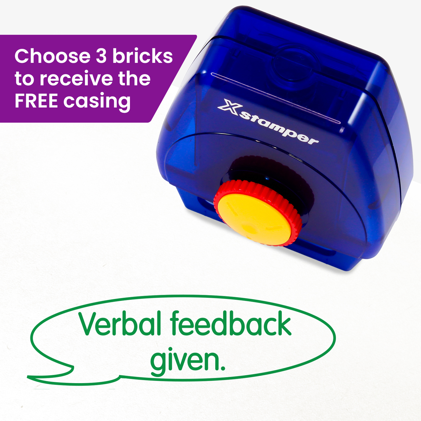 Verbal Feedback Given Twist N Stamp Brick - Green