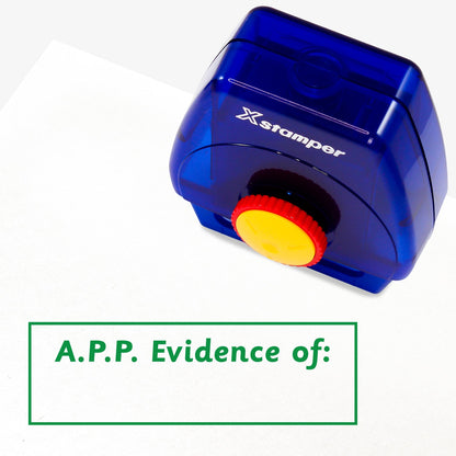 A.P.P. Evidence of: Twist N Stamp Brick - Green