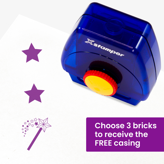 2 Stars and a Wish Twist N Stamp Brick - Purple