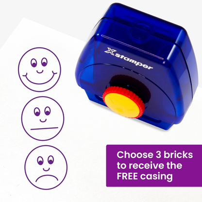 Smiley Faces Assessment Twist N Stamp Brick - Purple
